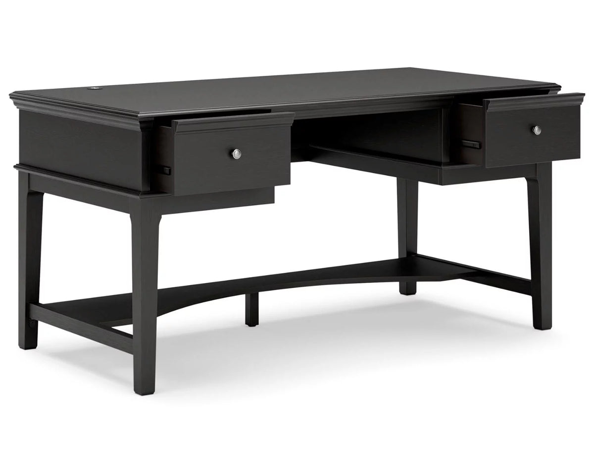Black Home Office Desk L6716