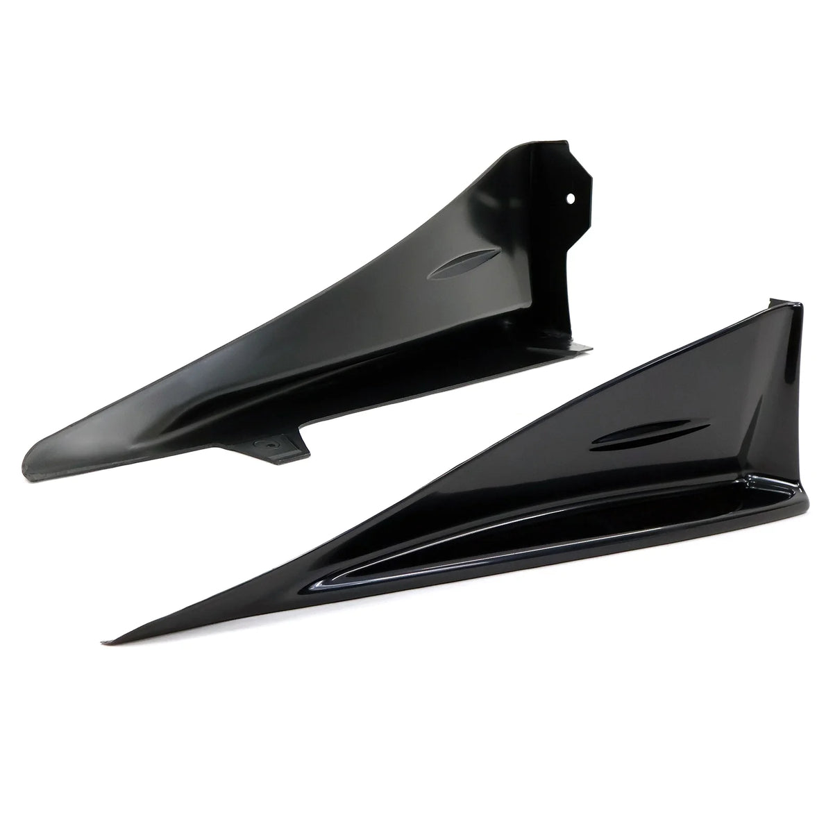 Unpainted Black ABS Side Skirt Spats 2Pieces M3331