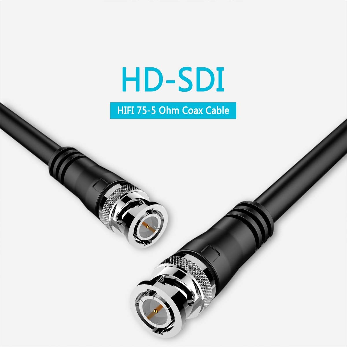 100ft 3G HD-SDI Coax Cable BNC to BNC Copper Connectors R1935