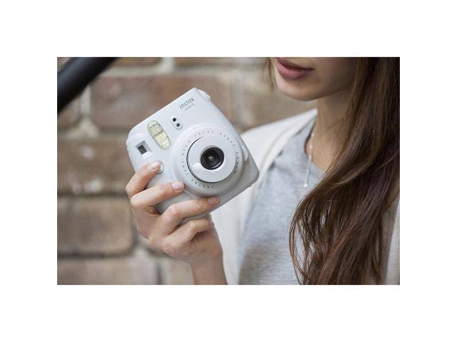 Smokey White Instant Film Camera with 40 Sheets of Instant Film Y5442