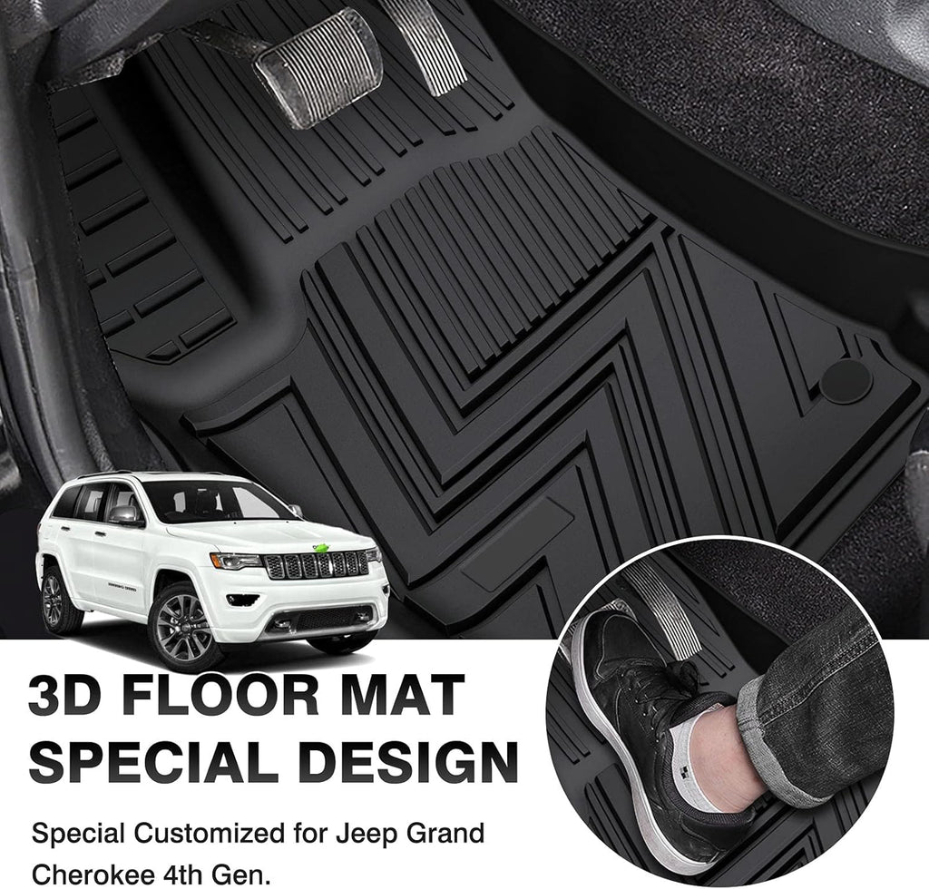 TPE All-Weather Floor Mat Liners for Jeep Grand Cherokee 2011-2021 D1399