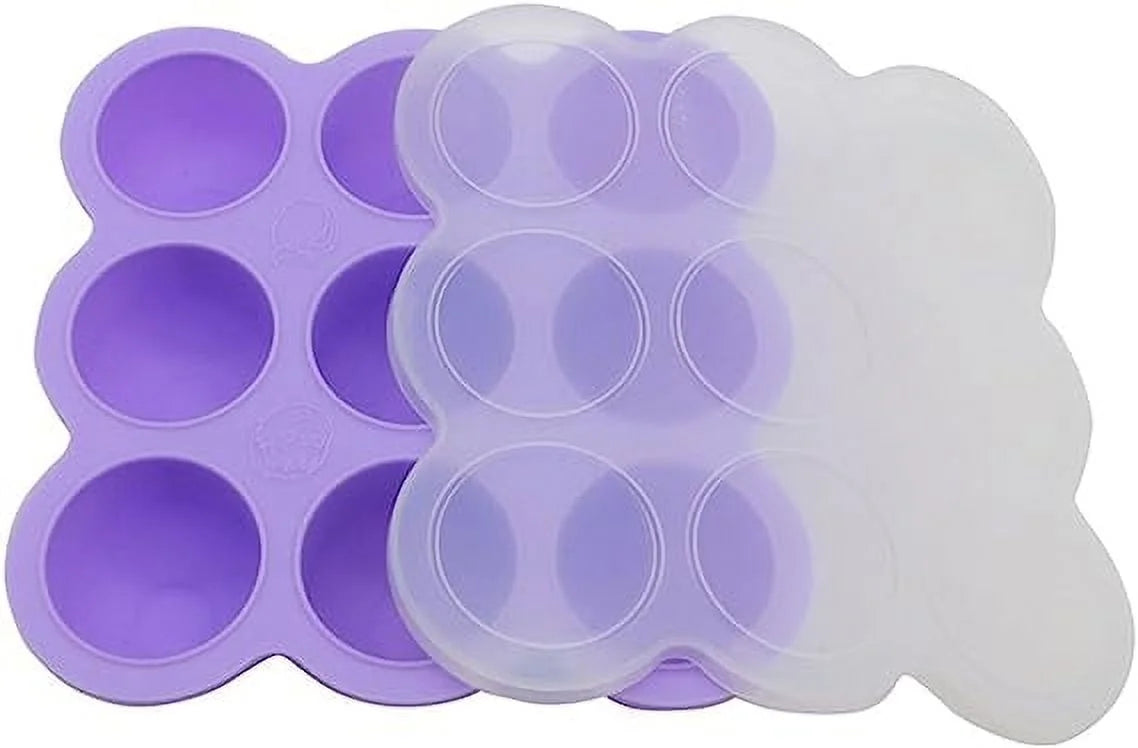Silicone Egg Poachers Egg Bites Molds 9 Cups with Lid, Pack of 2 W999