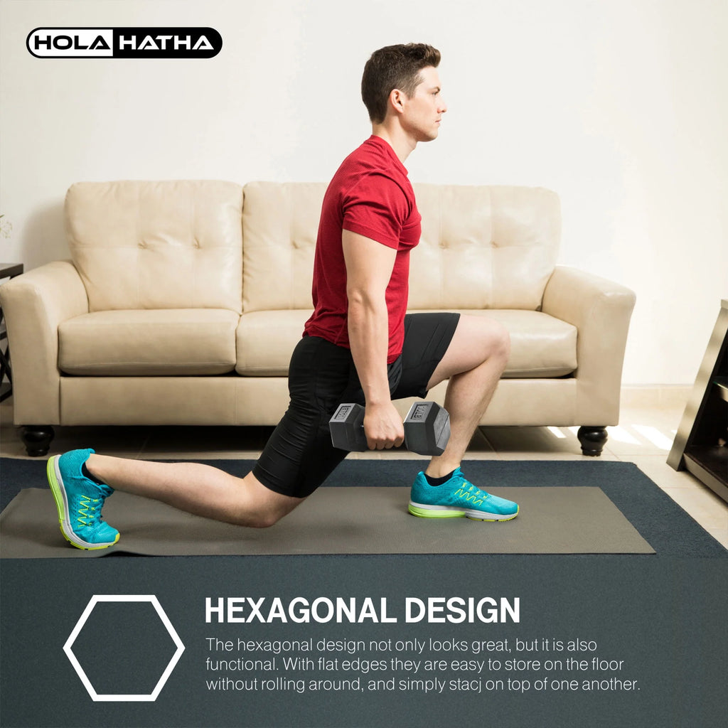 30 Pounds Hexagonal Cast Iron Dumbbell X681