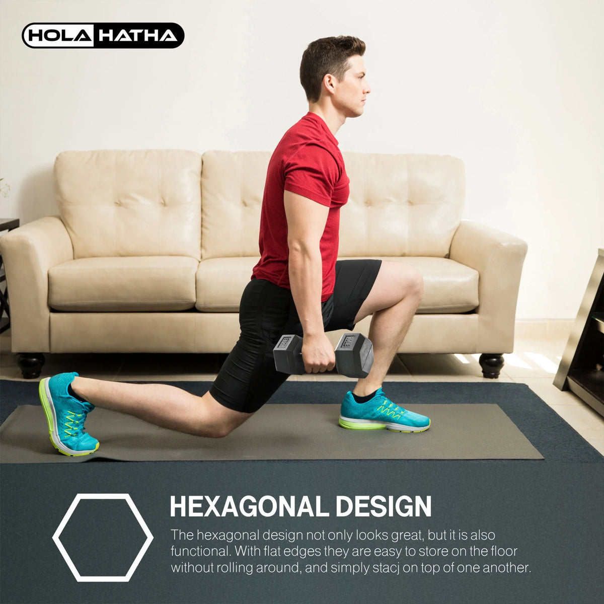 30 Pounds Hexagonal Cast Iron Dumbbell X681