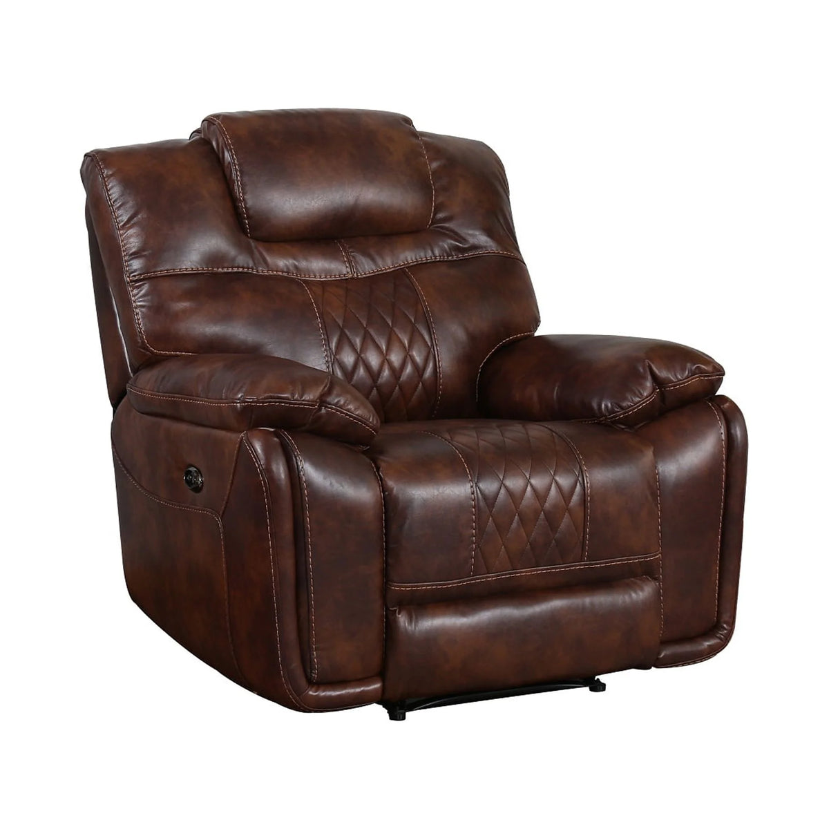 Rich Brown Power Recliner V3972