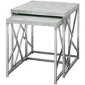 Gray Cement Finish Nesting Table Set E11226