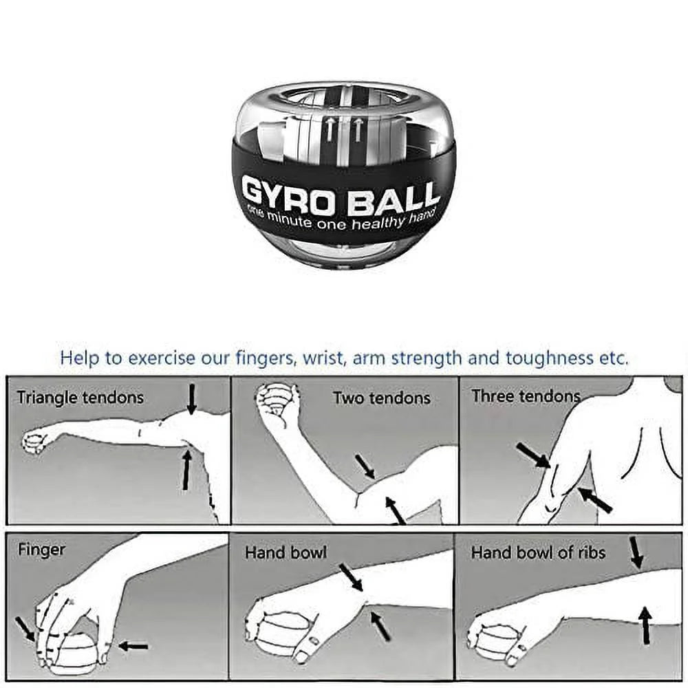 Wrist Power Gyro Ball with LED Lights S29063