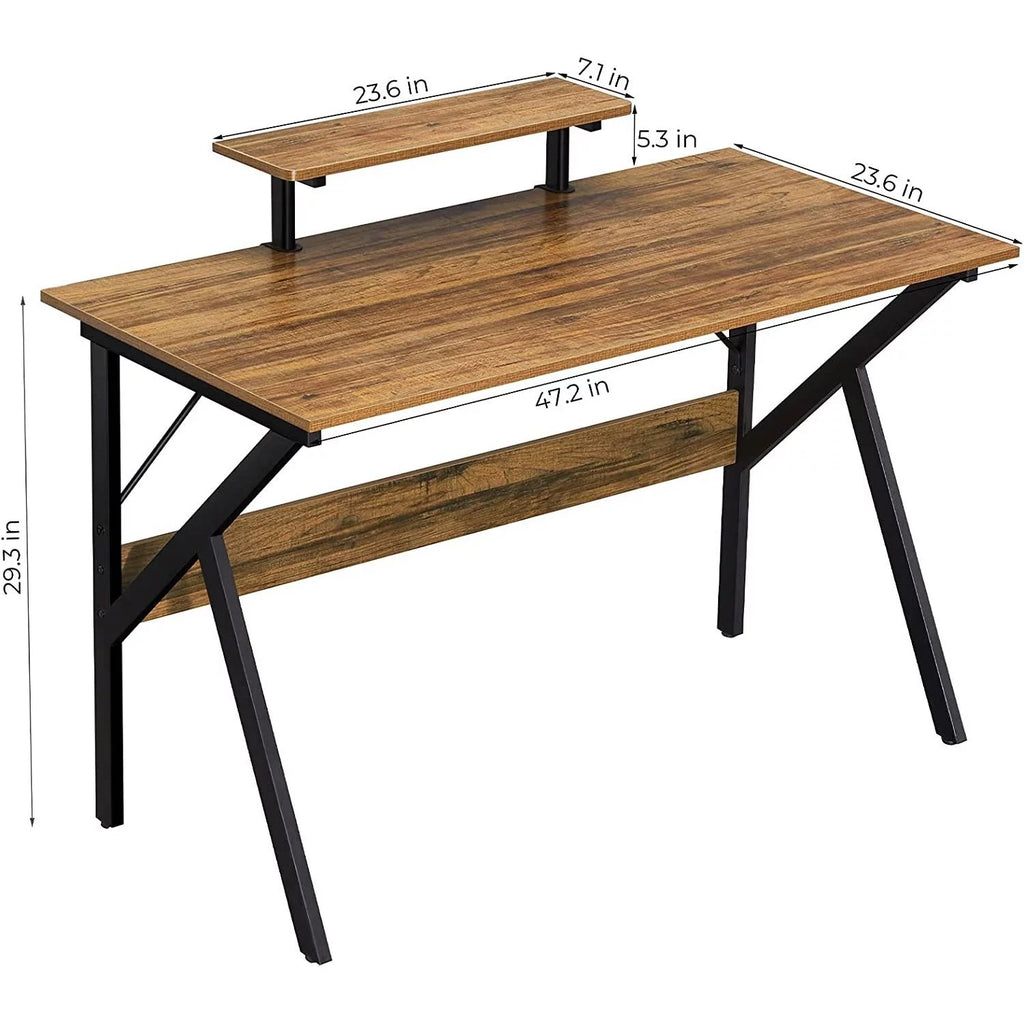 47-inch Home Office Computer Desk with Moveable Top Shelf Z460767