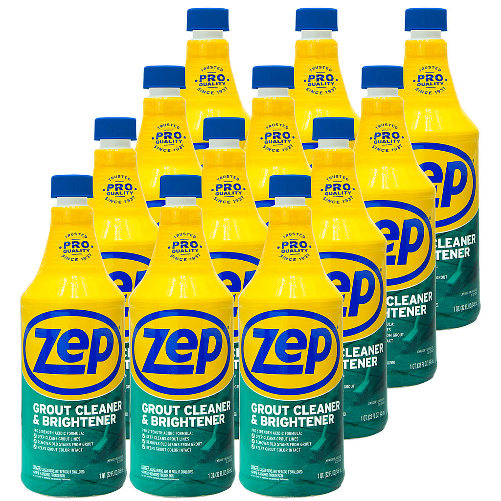 Grout Cleaner and Brightener, Quart Bottle, 12 Bottles V12275