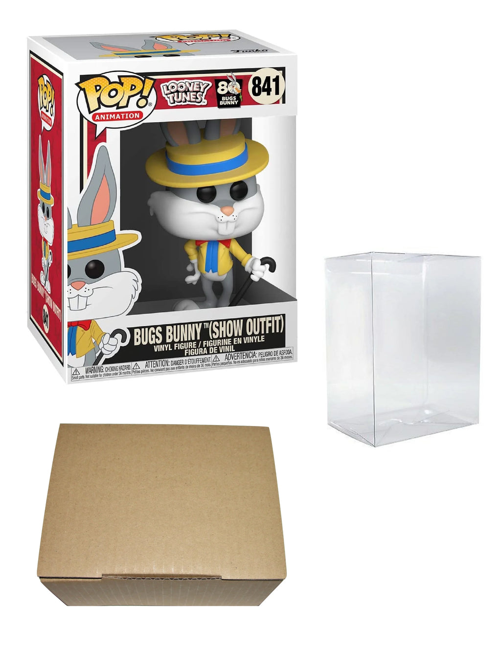 Bugs Bunny Vinyl Figure Bundle with Cardboard Protector Box A196256