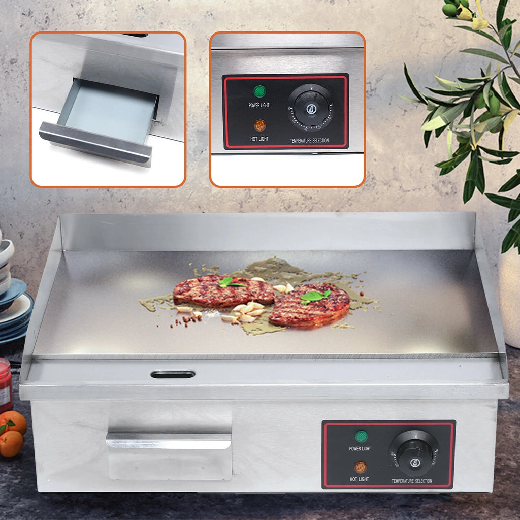 3000W Commercial Electric Countertop Griddle U71117