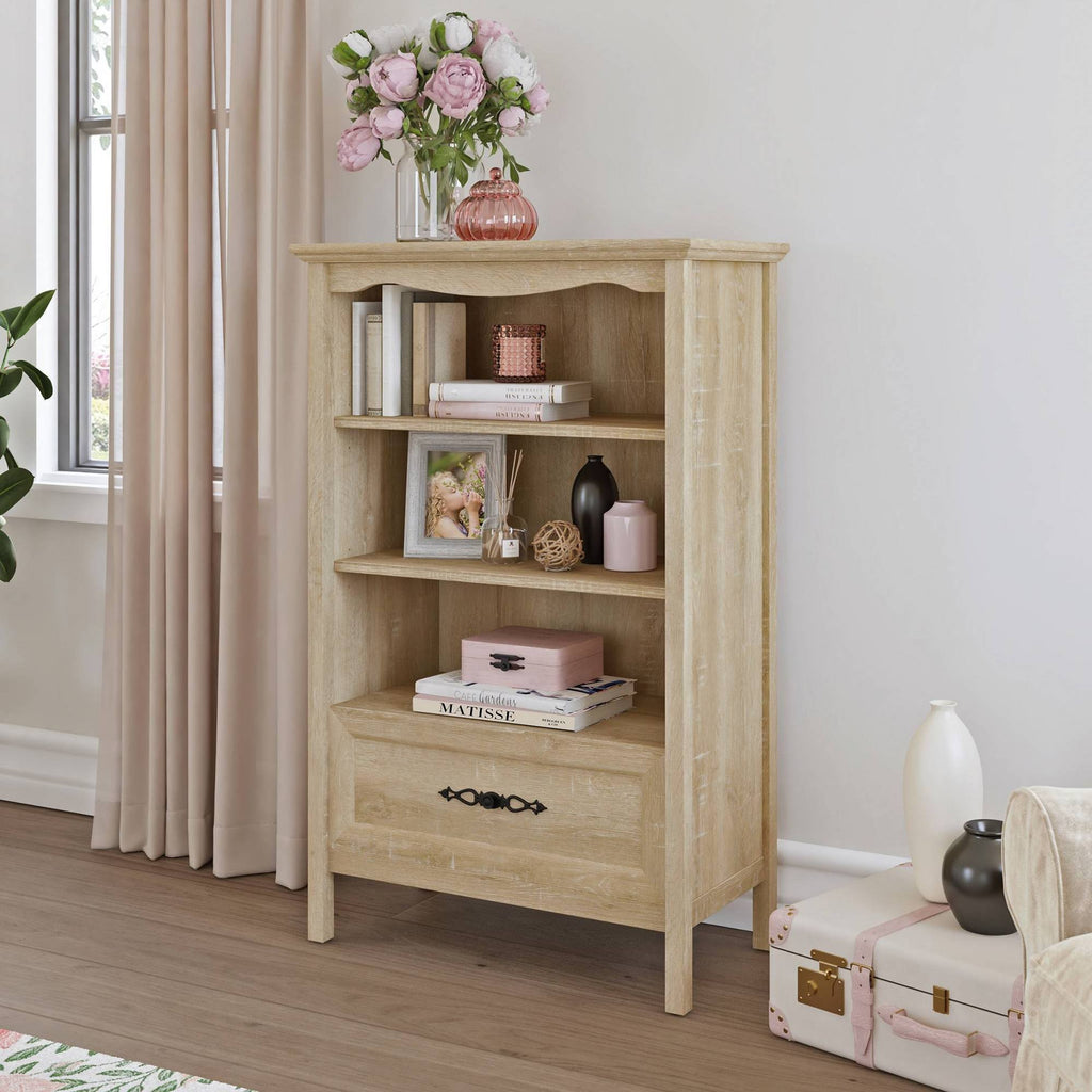 Oak Bookcase with Drawer S154494