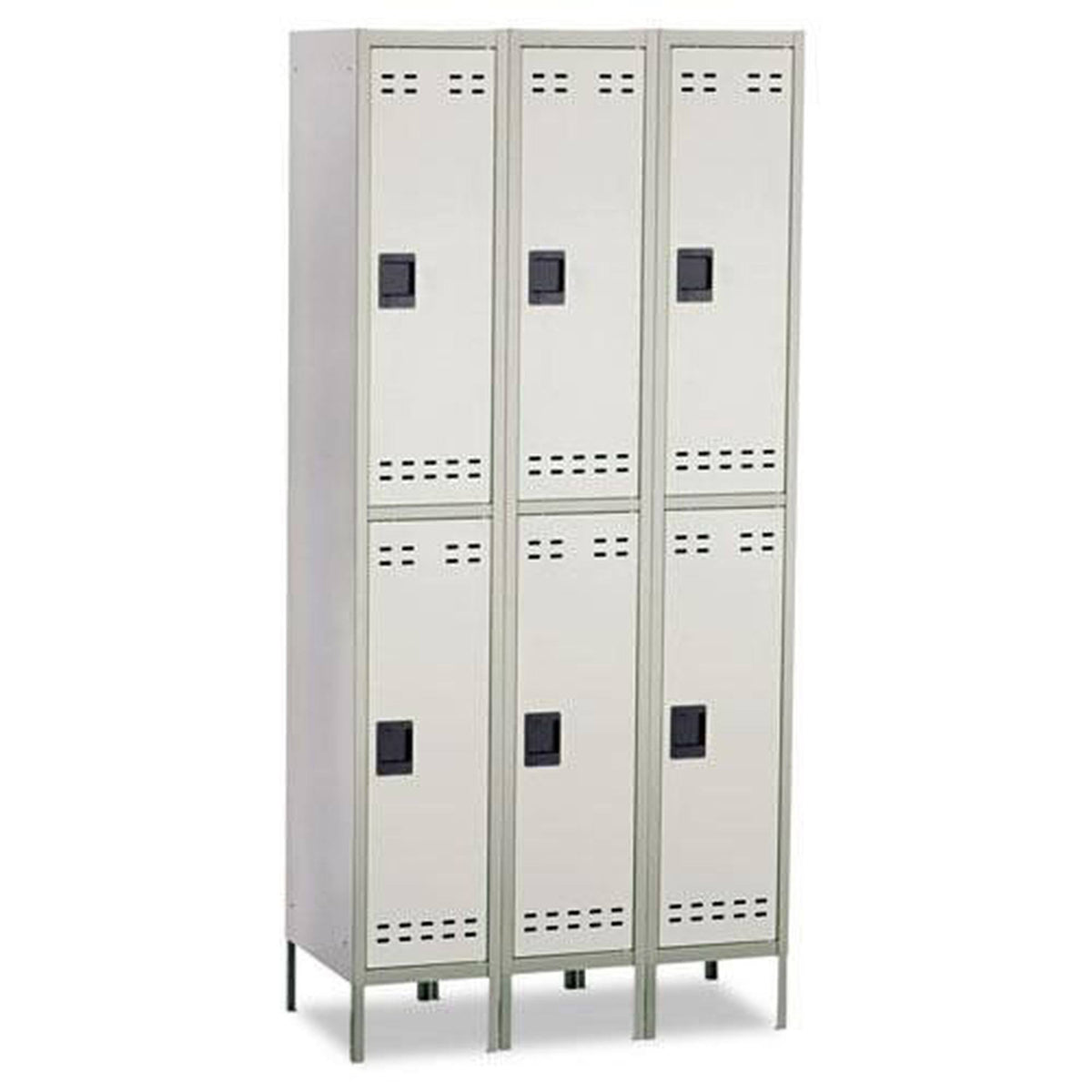 Gray Double Tier Locker, 3 Column C216