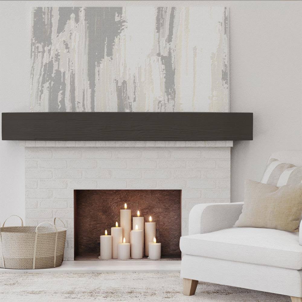 Sandblasted Faux Wood Fireplace Mantel X198