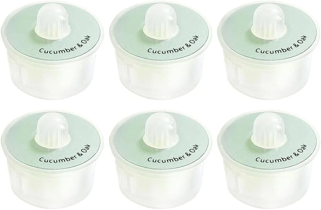 6 Pcs Fragrance Capsule Air Freshener Replacement, Cucumber & Oak S9546