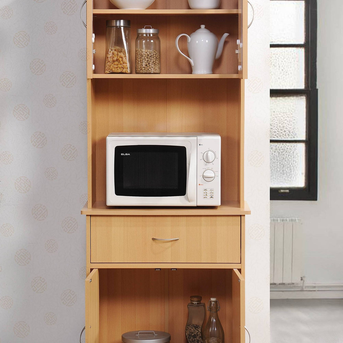 Beech Kitchen Cabinet E34081