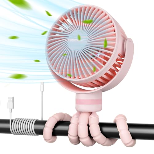 Portable Stroller Fan 8000mAh 4 Speed USB Rechargeable P46072