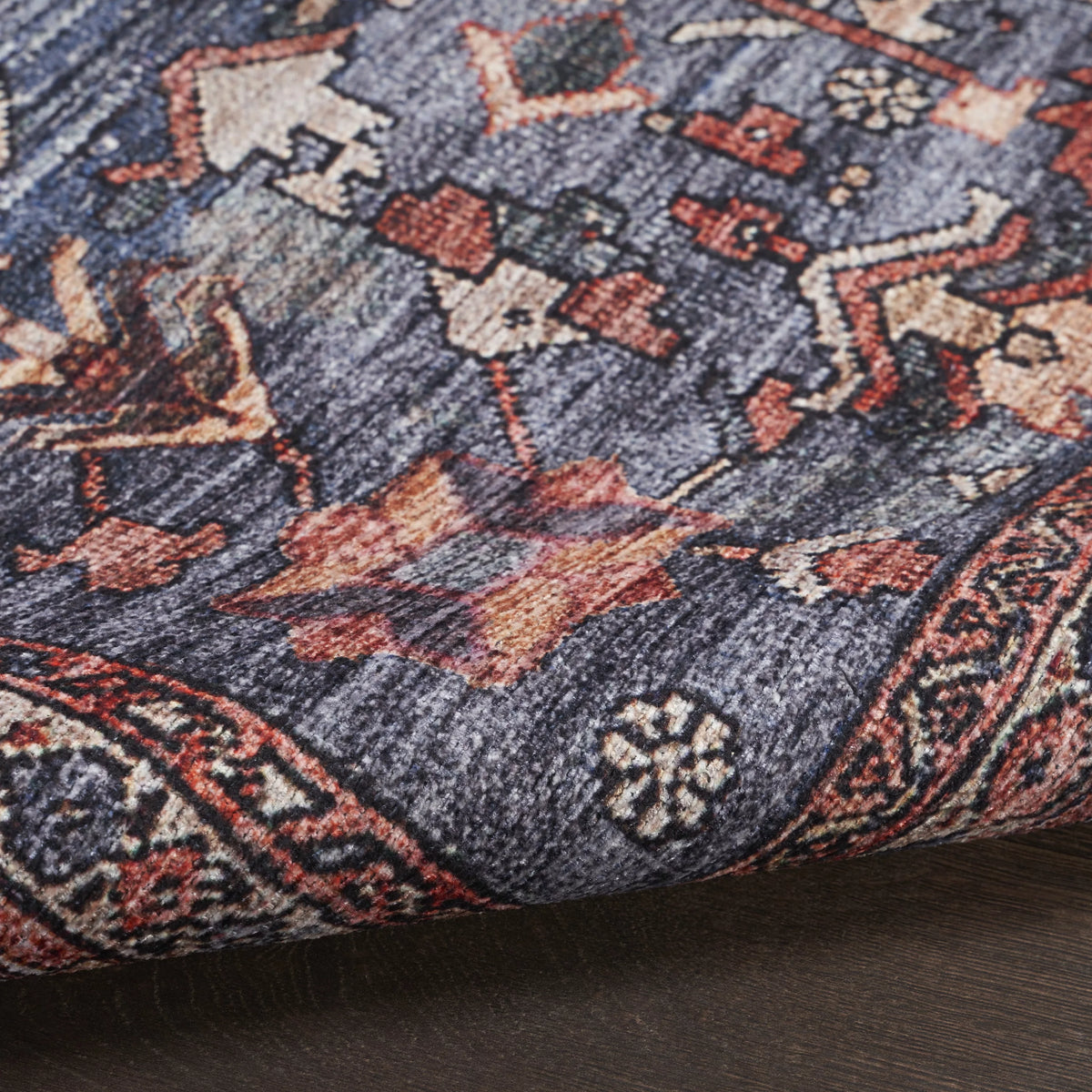 Machine Washable Bohemian 4' x 6' Area Rug E9268