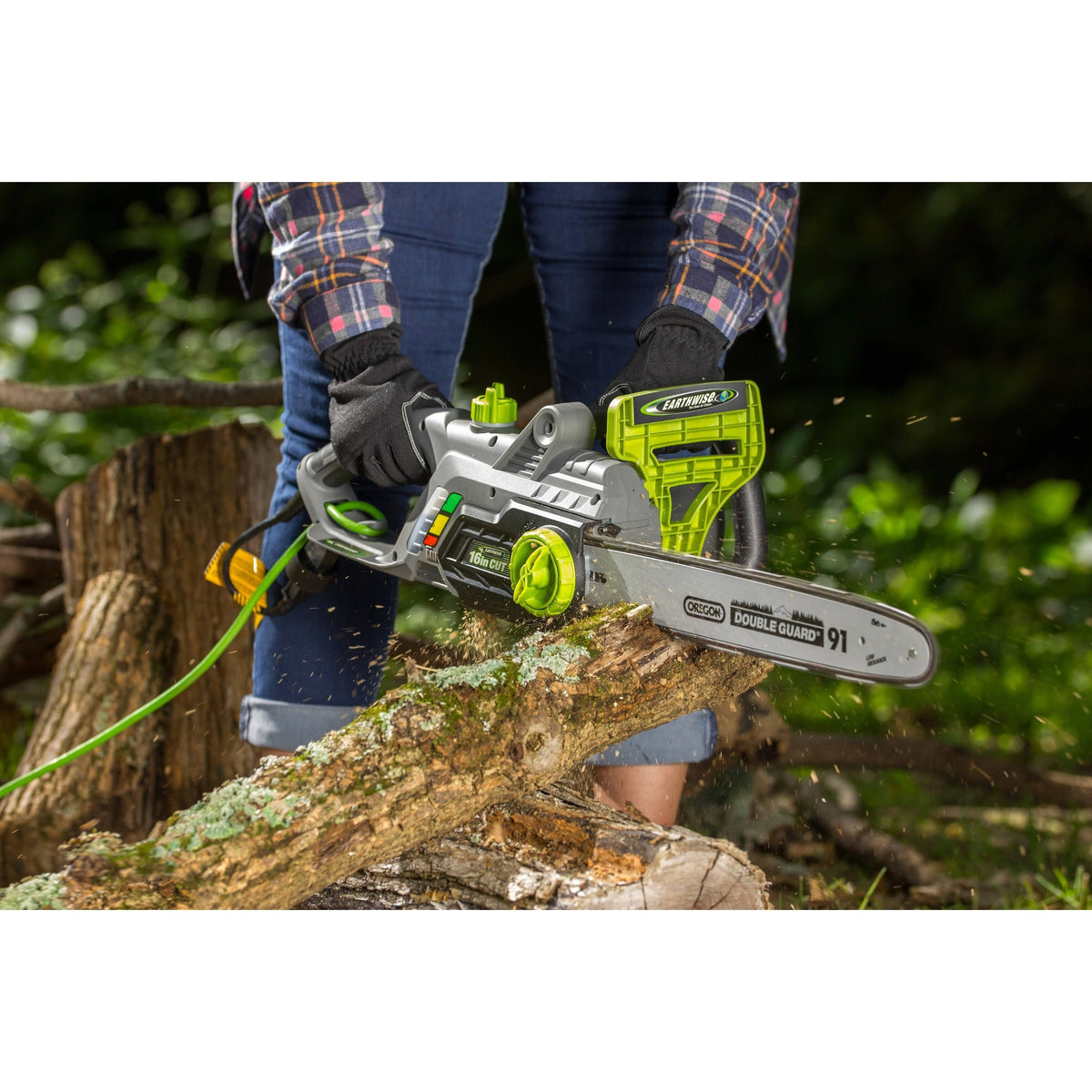 16-Inch 12-Amp Corded Electric Chain Saw U321666