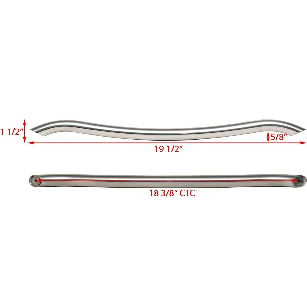 Polished Stainless Steel Curved Grab Rail J5344