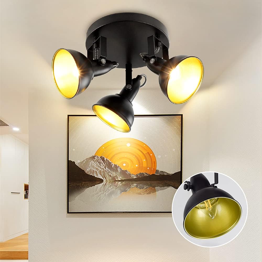 3-Light Rattan LED Track Ceiling Light R793571