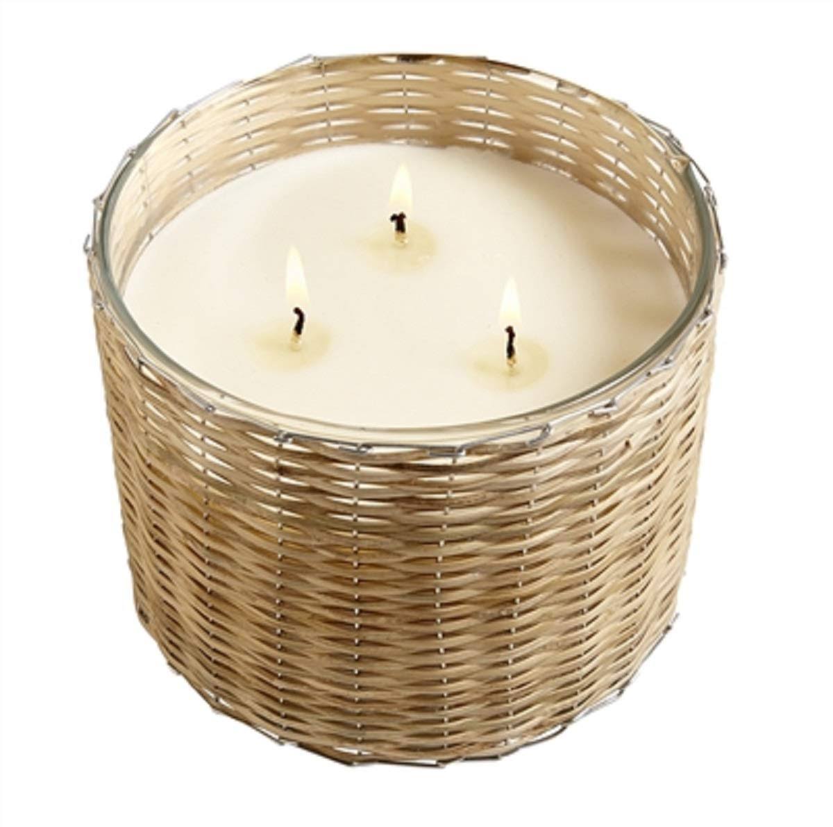 Handwoven 3 Wick Candle F565846