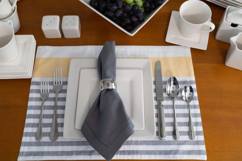 45-Piece Cream White Stoneware Dinnerware Set I54899