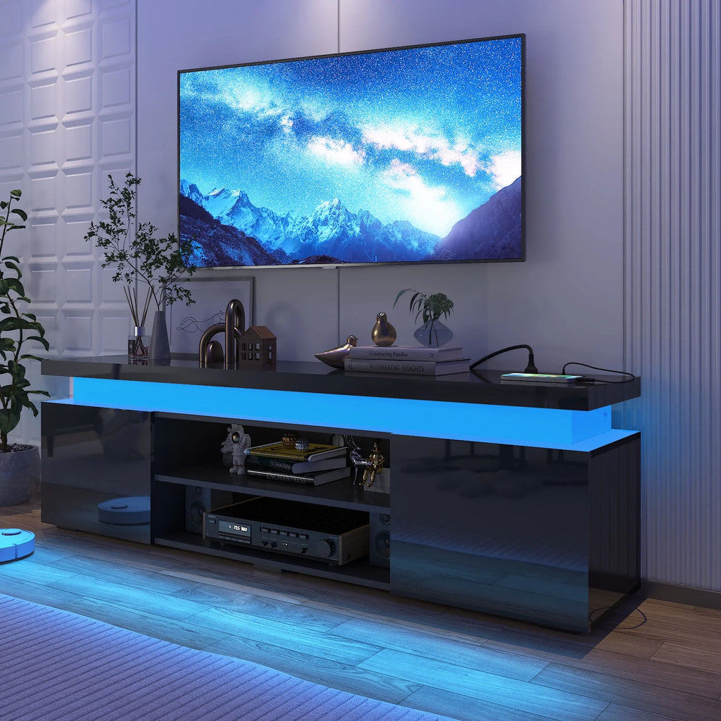 Large High Gloss LED TV Stand for up to 80 inch TVs D821