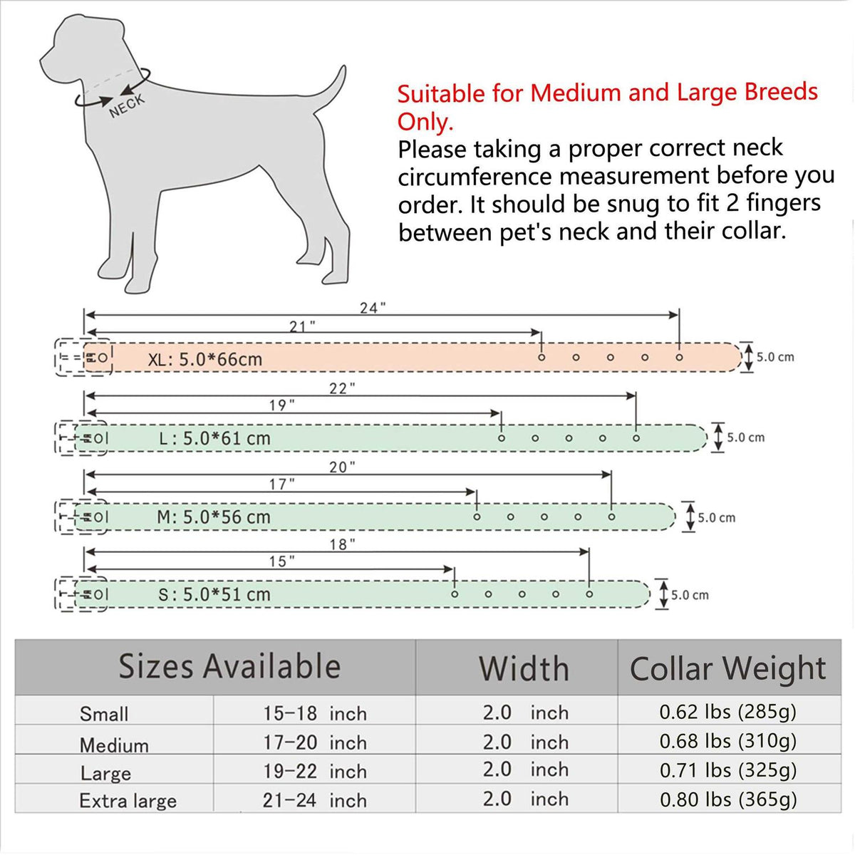 Leather Dog Collar 2 Inch N808
