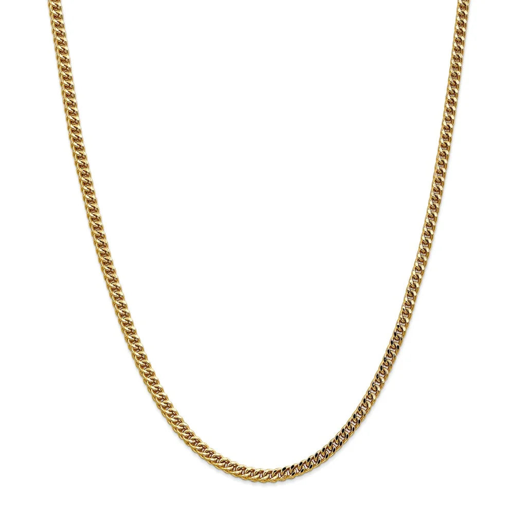 14kt Yellow Gold 20 inch Franco Chain with Lobster Clasp W4360