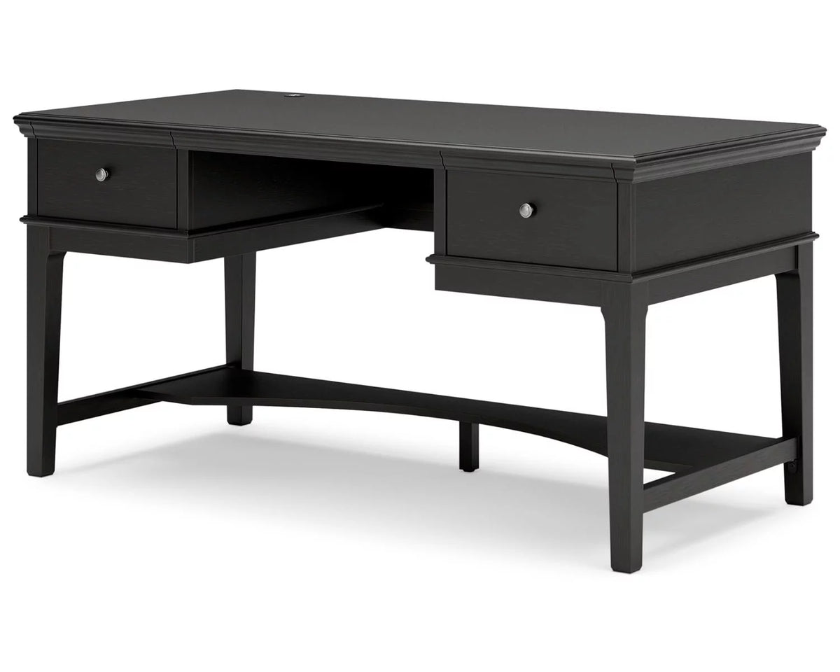 Black Home Office Desk L6716