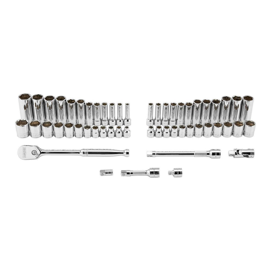 3/8 in. Drive SAE and Metric Socket Set, 54-Piece W799240