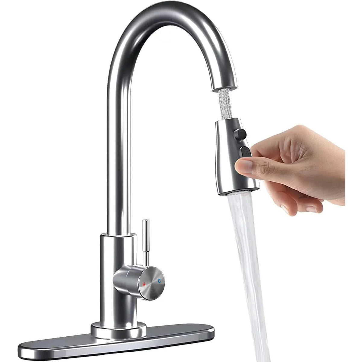 Kitchen Faucet with Pull Down Sprayer Single Handle V9760
