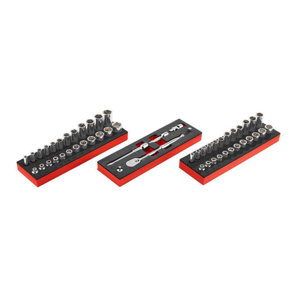3/8 in. Drive SAE and Metric Socket Set, 54-Piece W799240