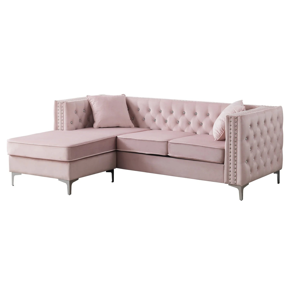 Pink Sofa Chaise K2256