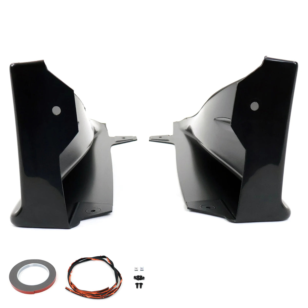 Unpainted Black ABS Side Skirt Spats 2Pieces M3331