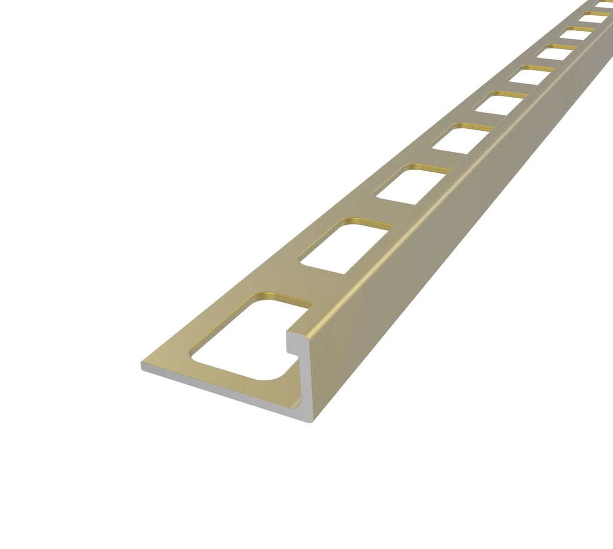 Satin Brass Aluminum L-Shape Tile Edge Trim N996258