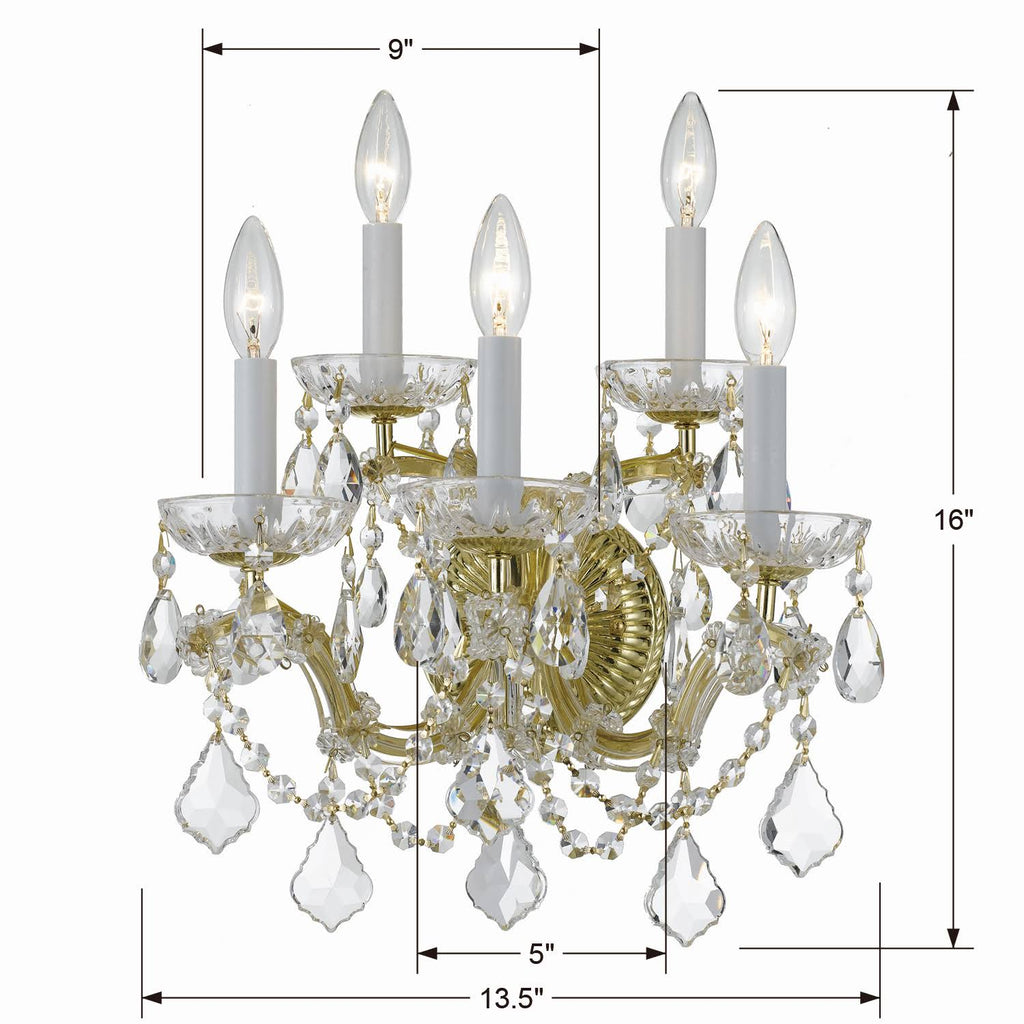 Gold Crystal Sconce Z482
