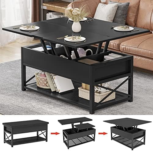 43" Lift Top Coffee Table Grey J34662