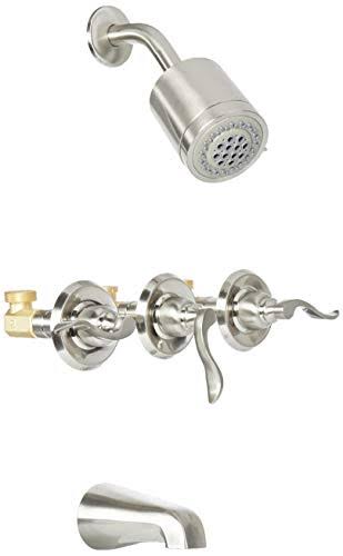 French Tub & Shower Faucet with Three Handle H960