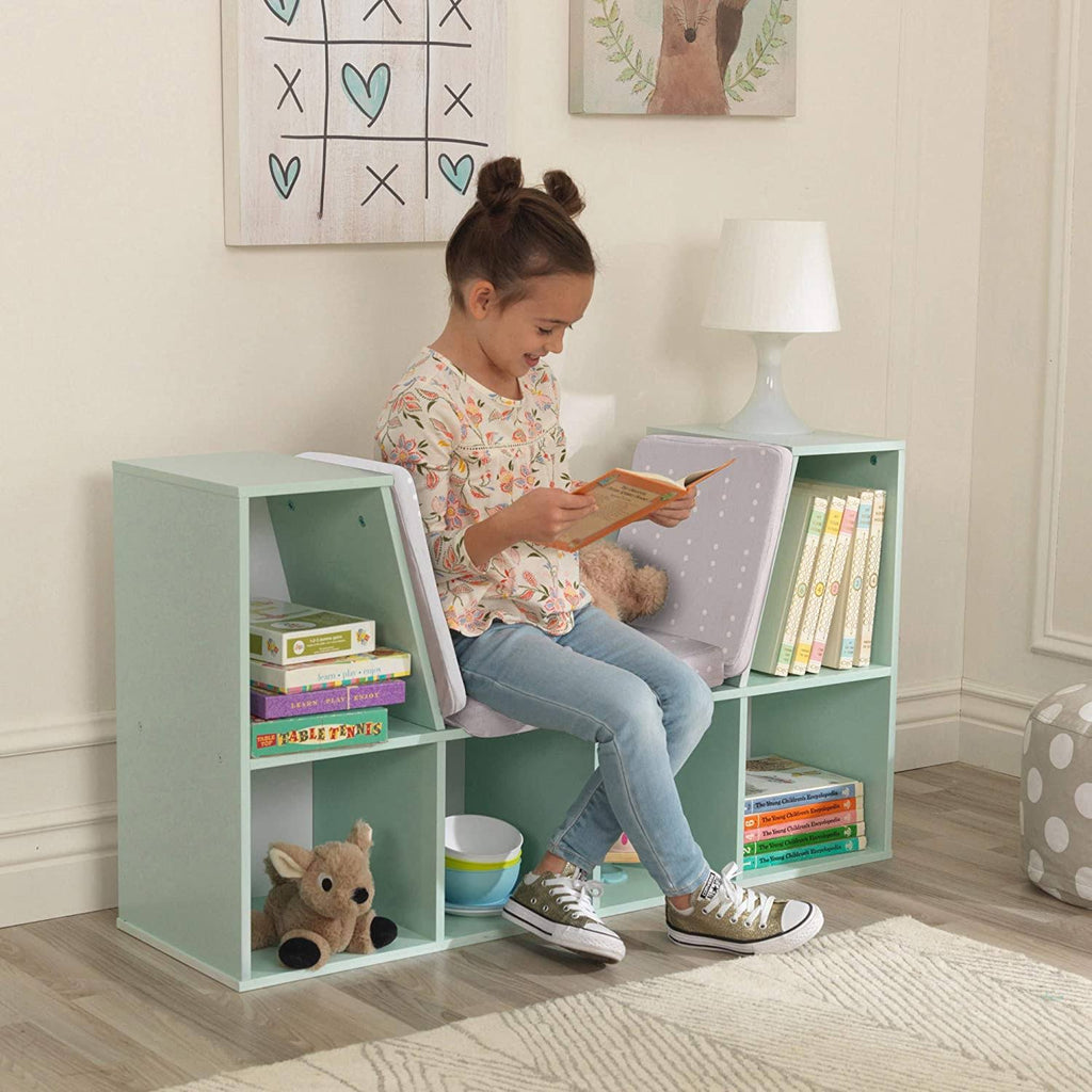 Mint Bookcase with Reading Nook C43978
